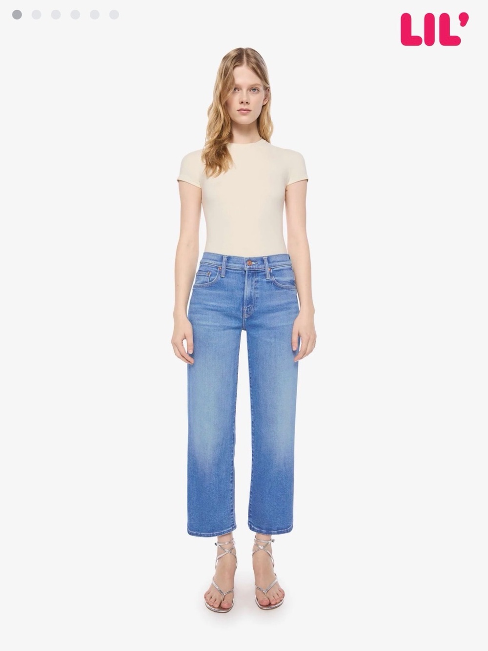 Lil MOTHER Light Blue Cropped Jeans